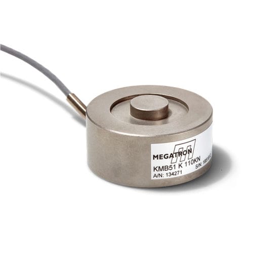 Célula de carga de compresión - KMB51 - MEGATRON Elektronik GmbH & Co. KG - de tipo botón / de galga extensométrica / para calibración