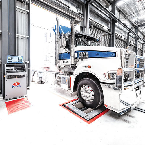 Banco de frenado para camiones - MBT 7250 EUROSYSTEM - MAHA Maschinenbau Haldenwang GmbH & Co. KG - de rodillos