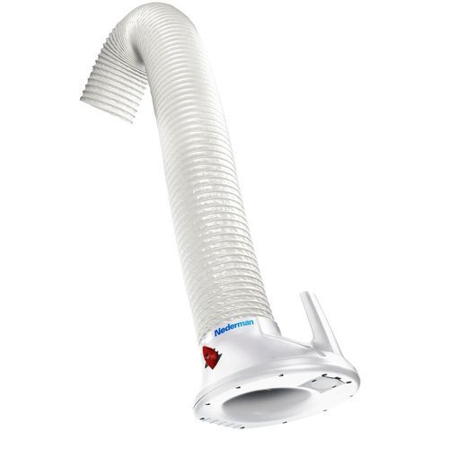 Brazo de extracción de pared - CR - NEDERMAN - flexible / para productos químicos / para la industria agroalimentaria