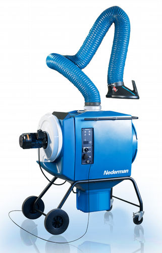 Extractor de humo móvil - FilterBox 10M - NEDERMAN - de soldadura / de cartucho / con brazo de extracción