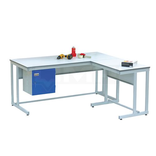 Banco de trabajo de acero - BC84 series  - Quality Metal Products - con cajones
