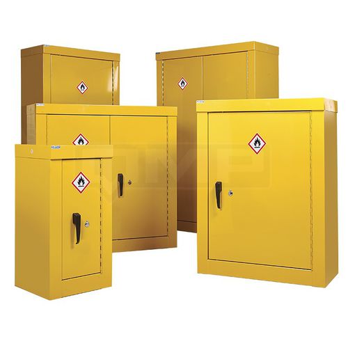 Armario de seguridad - CSHxxxx46ZYX - Quality Metal Products - de suelo / con estantes / con puerta