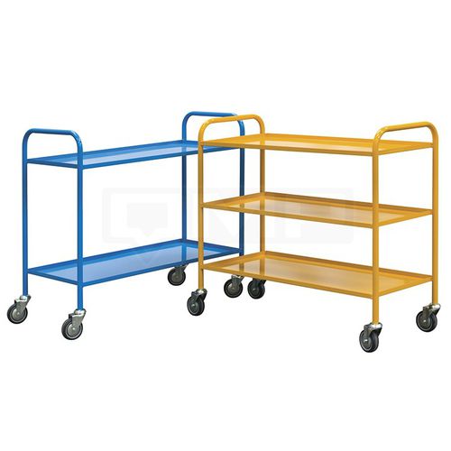 Carretilla de transporte - RTLD9649112, RTLD9649113 - Quality Metal Products - de acero / con estantes / para la industria