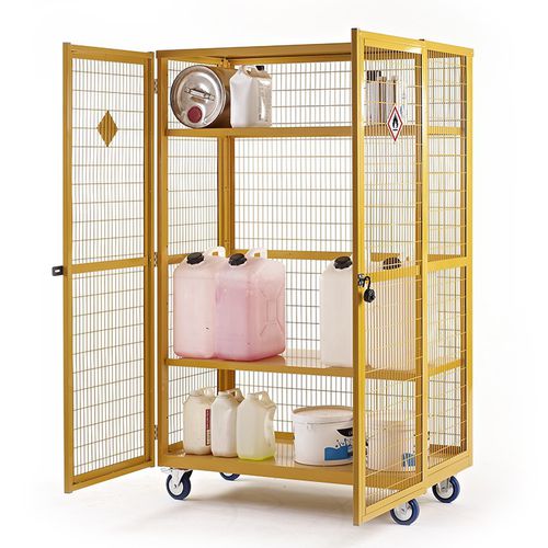 Carretilla de almacenamiento - Quality Metal Products - de metal / con
