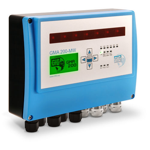 Central de detección de gas multicanales - GMA200-MW4 - GfG - Gesellschaft für Gerätebau mbH - visualizador LCD