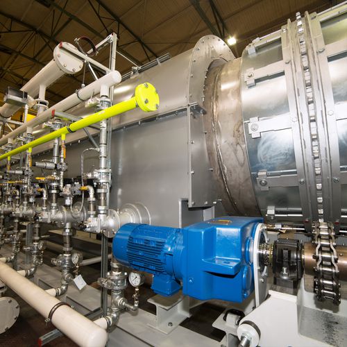 Secador de tambor - ALLGAIER PROCESS TECHNOLOGY - de aire caliente / continuo / para la industria química