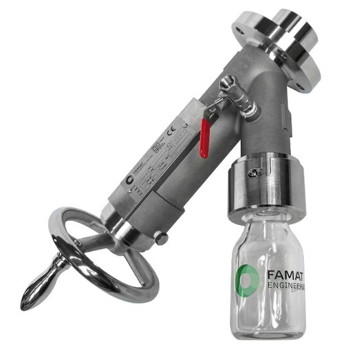 Válvula de pistón - 125A  - FAMAT - manual / de toma de muestras / para alimentos líquidos y bebidas