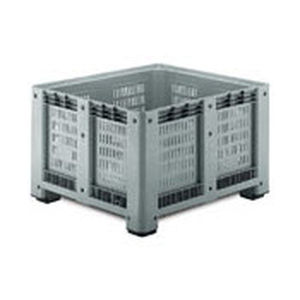 Caja-palé de plástico - 1091 P - capp plast srl - para almacenamiento / con tapa / calada