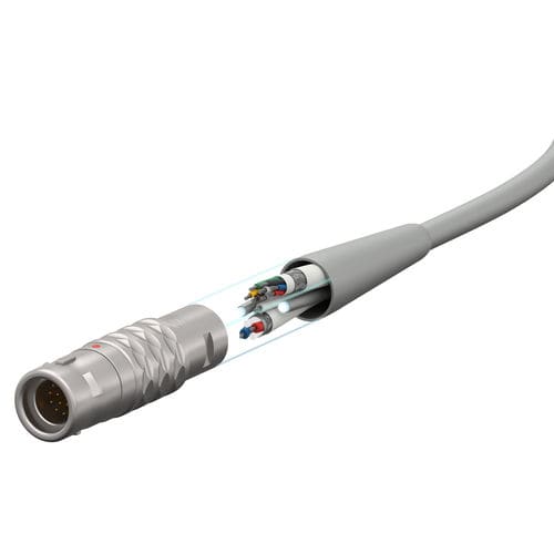 Arnés de cables eléctricos sobremoldeado en silicona - ODU GmbH & Co. KG - para entorno difícil / para aplicaciones médicas / robusto