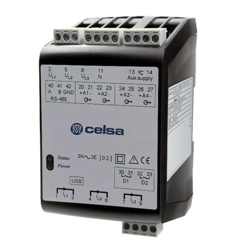 Transductor en riel DIN - CPQT2 - CELSA MESSGERATE ESPAÑA S.L. - con salidas de tensión / 4-20 mA / USB