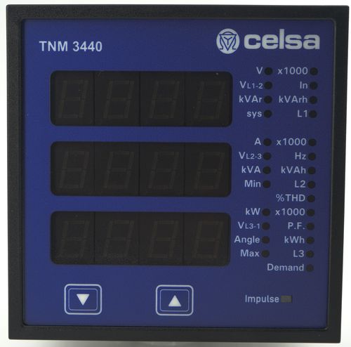 Aparato de medición parámetro eléctrico - TNM3440 - CELSA MESSGERATE ESPAÑA S.L. - de corriente / digital / industrial