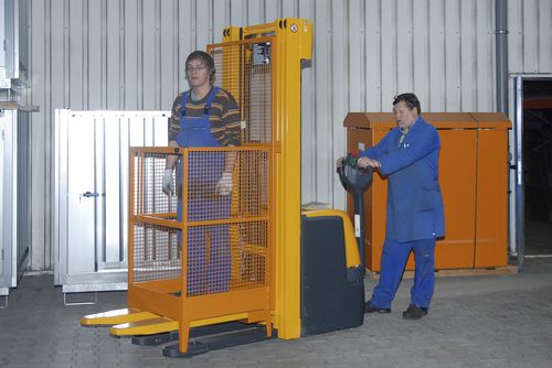 Plataforma con rejillas para mantenimiento aéreo - MB-I series - Bauer - para carretilla elevadora