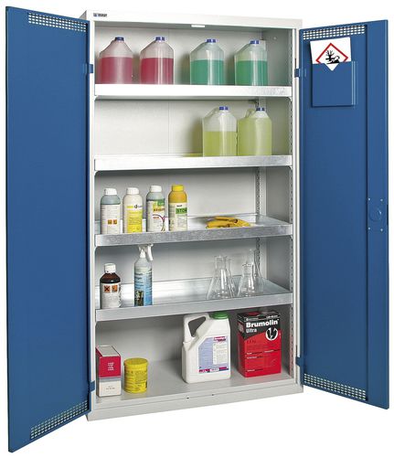 Armario de seguridad - SIW series - Bauer - de suelo / con puertas dobles / de acero