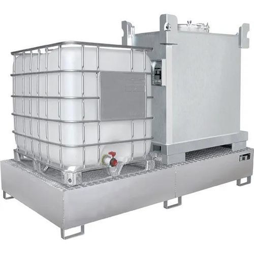 Cubeta de retención para contenedor IBC - Bauer - para barriles / de acero inoxidable / para interior