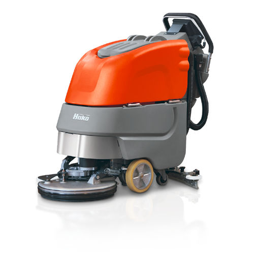 Fregadora con operador a pie - Scrubmaster B45 series - HAKO - alimentada por batería / compacta