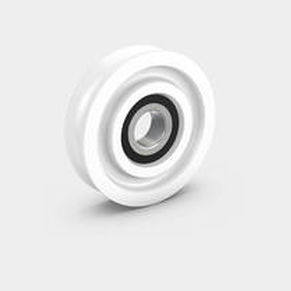 Rueda con aro - PEVOLON® - RÄDER-VOGEL RÄDER- UND ROLLENFABRIK GMBH & CO. KG - de poliamida / de rodamiento / con ranuras