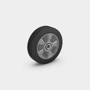 Rueda con aro - RÄDER-VOGEL RÄDER- UND ROLLENFABRIK GMBH & CO. KG - de caucho / elástica / sólida