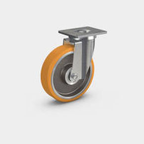 Rueda con aro - PEVOPUR® 178 PUR - RÄDER-VOGEL RÄDER- UND ROLLENFABRIK GMBH & CO. KG - de acero / de bolas / de rodamiento