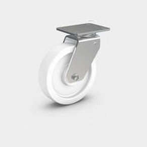 Ruedecilla giratoria - RÄDER-VOGEL RÄDER- UND ROLLENFABRIK GMBH & CO. KG - con platino giratorio / altas cargas / de acero