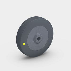 Rueda con aro - PEVOTHAN® ELF - RÄDER-VOGEL RÄDER- UND ROLLENFABRIK GMBH & CO. KG - de termoplástico / para grandes cargas / antihuellas