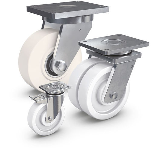 Rueda con aro - PEVOLON® - RÄDER-VOGEL RÄDER- UND ROLLENFABRIK GMBH & CO. KG - de acero