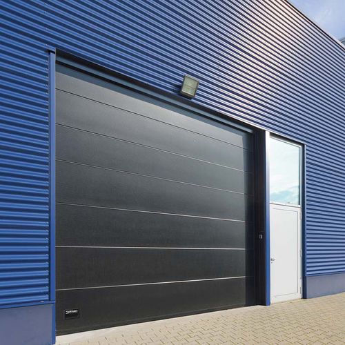 Puerta seccional - I-14P - Entrematic Dynaco - de metal / para interior / para exteriores