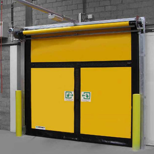 Puerta enrollable - M2 - Entrematic Dynaco - de acero inoxidable / de PVC / industrial
