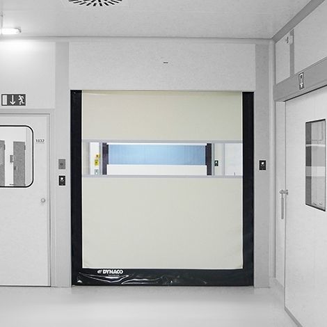 Puerta enrollable - D-311 - Entrematic Dynaco - de acero inoxidable / de PVC / industrial