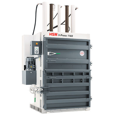 Prensa de balas para residuos - HSM V-Press 1160 - HSM GmbH + Co. KG - vertical / 1200x1100x1200