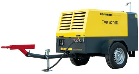 Compresor de tornillo - TVK 5200 D - tamsan compressor - de aire / con motores diésel / móvil