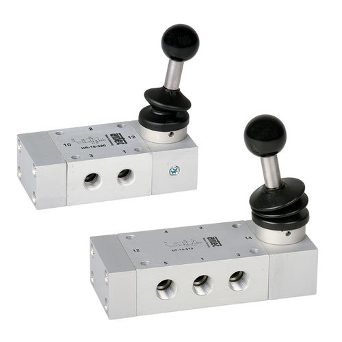 Distribuidor neumático con control mecánico - HF, HR series - AIRTEC Pneumatic - de cajón / de palanca / de 5/2 vías