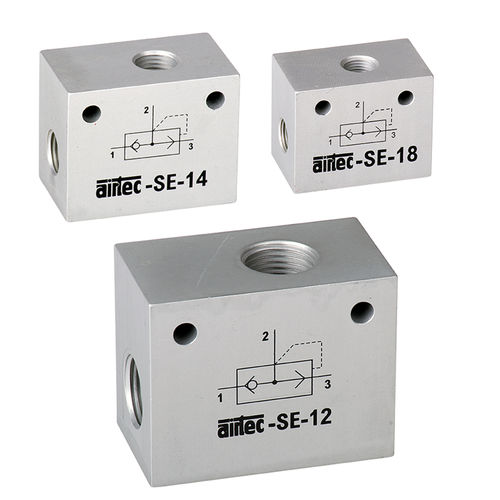 Válvula de bola - SE series - AIRTEC Pneumatic - con control neumático / para aire / de aluminio