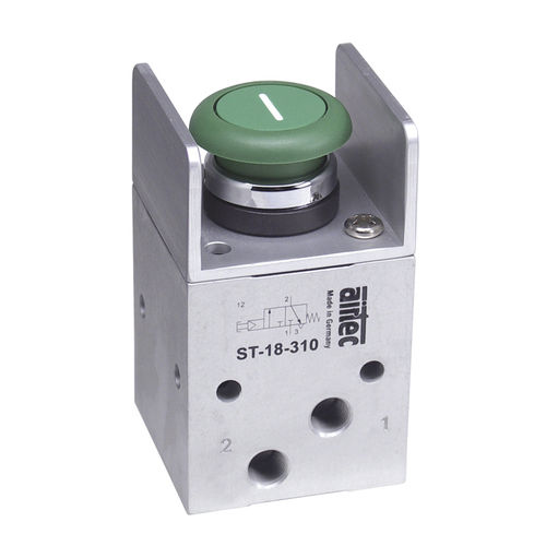 Distribuidor neumático de cajón - ST-18 series - AIRTEC Pneumatic - neumático / con control mecánico / con boton pulsador