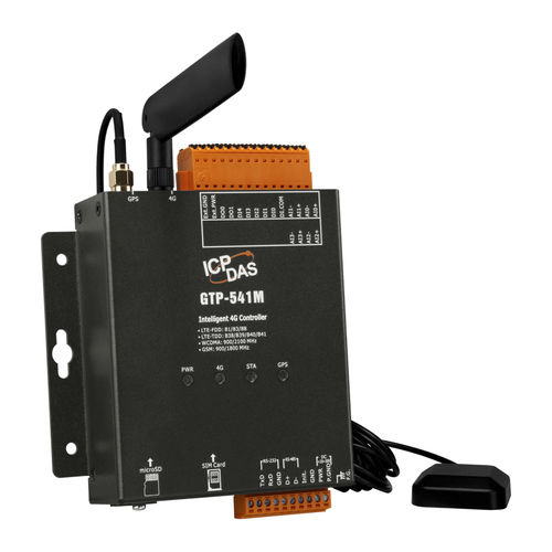 Controlador M2M RS422/RS485 - GTP-500M, GTP-230, GTP-541M - ICP-DAS - Modbus / en riel-DIN