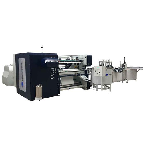 Cortadora rebobinadora automática - DSR-1100-EL - Dimatra - para papel / rápida