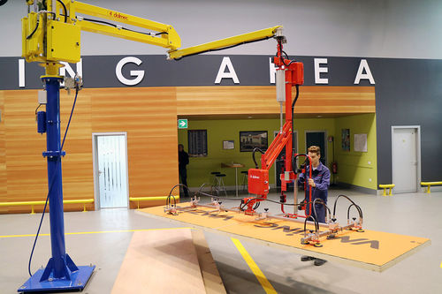 Manipulador neumático - DALMEC - de ventosa / para madera / para material de construcción