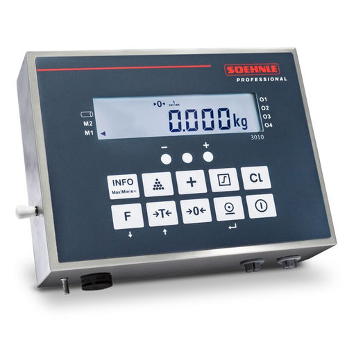 Terminal de pesaje con visualizador gráfico LCD - 3010 series - Soehnle Industrial Solutions GmbH - benchtop / IP67 / IP40