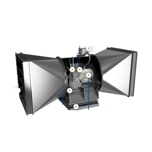 Ventilador de alta eficacia - SAF - comet fans - reversible / de caudal mixto / de extracción