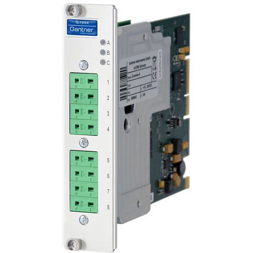 Módulo de E/S analógico - Q.raxx XL A104 TCK - Gantner Instruments - con 8 entradas analógicas / empotrable