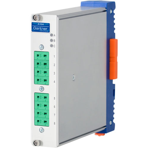 Módulo de E/S EtherCAT - Q.bloxx XE A104 TCK - Gantner Instruments - analógico / con 8 entradas analógicas / empotrable
