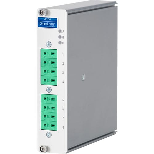 Módulo de E/S analógico - Q.brixx XE A104 TCK - Gantner Instruments - EtherCAT / con 8 entradas analógicas / empotrable
