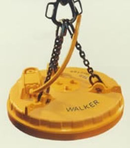 Electroimán de elevación con conmutación eléctrica - SCRAPMASTER® D series - WALKER MAGNETICS - para manipulación de chatarra / de desechos férreos / circular