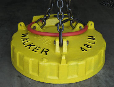 Electroimán de elevación con conmutación eléctrica - LM Cast series - WALKER MAGNETICS - para manipulación de chatarra / de desechos férreos / circular