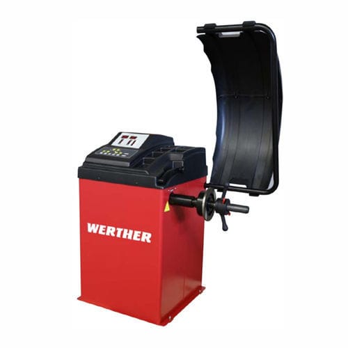 Equilibradora de ruedas para coche - OLIMP 2500 - WERTHER - SOLLEVAMENTO - para moto / para vehículo comercial / automática