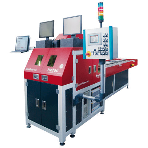 Sistema de corte láser - SpeedCutter Twin - Trotec Laser GmbH - de tubos / con comando numérico / con carga automatizada