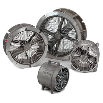 Ventilador canalizable - RF series - COPPUS - de alta eficacia / de alto caudal / de alta temperatura