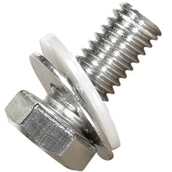 Perno roscado - D00299 - BAND-IT - de cabeza hexagonal / de acero inoxidable / con juego de arandelas