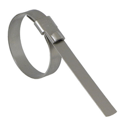 Abrazadera de apriete de acero inoxidable - ULTRA-LOK®  - BAND-IT - dentada / de lengüeta / doble