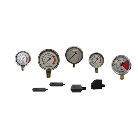 Manómetro analógico - HG series - Hi-Force Hydraulic Tools - roscado / de tubo Bourdon de líquido / para aplicaciones hidráulicas