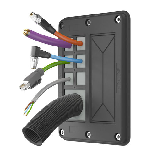 Placa de entrada de cable IP66 - KDS-FP series - CONTA-CLIP Verbindungstechnik GmbH - modular / para armarios eléctricos / para cables pre-ensemblados